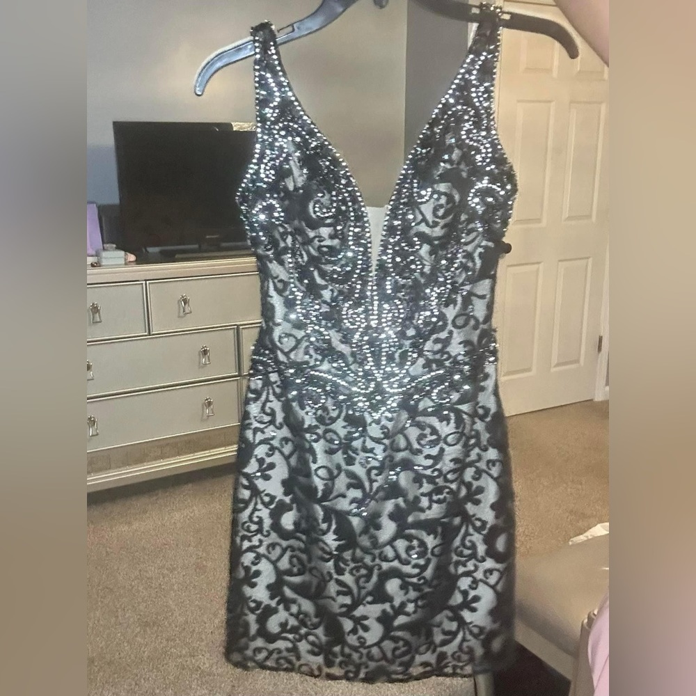 Black cocktail dress